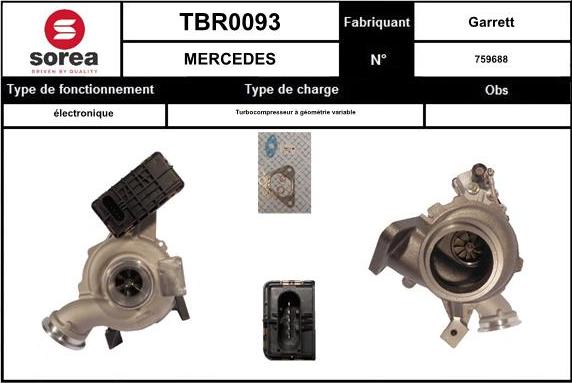 EAI TBR0093 - Turbocompresseur, suralimentation droxauto.com