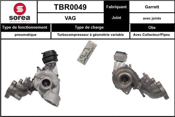 EAI TBR0049 - Turbocompresseur, suralimentation droxauto.com
