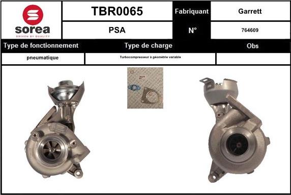 EAI TBR0065 - Turbocompresseur, suralimentation droxauto.com
