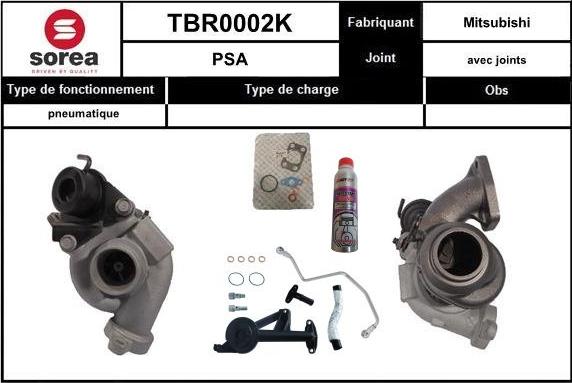 EAI TBR0002K - Turbocompresseur, suralimentation droxauto.com