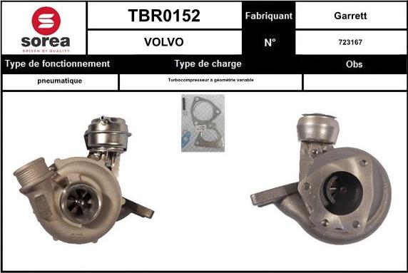 EAI TBR0152 - Turbocompresseur, suralimentation droxauto.com