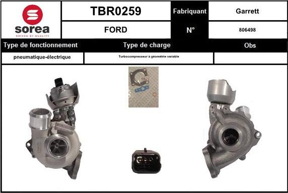 EAI TBR0259 - Turbocompresseur, suralimentation droxauto.com