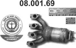 Eberspächer 08.001.69 - Catalyseur droxauto.com