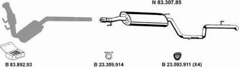 Eberspächer 232490 - Échappement droxauto.com