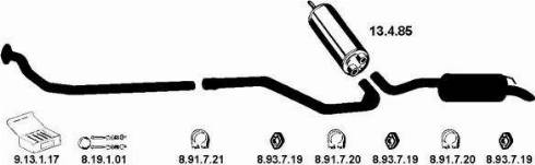 Eberspächer 222055 - Échappement droxauto.com