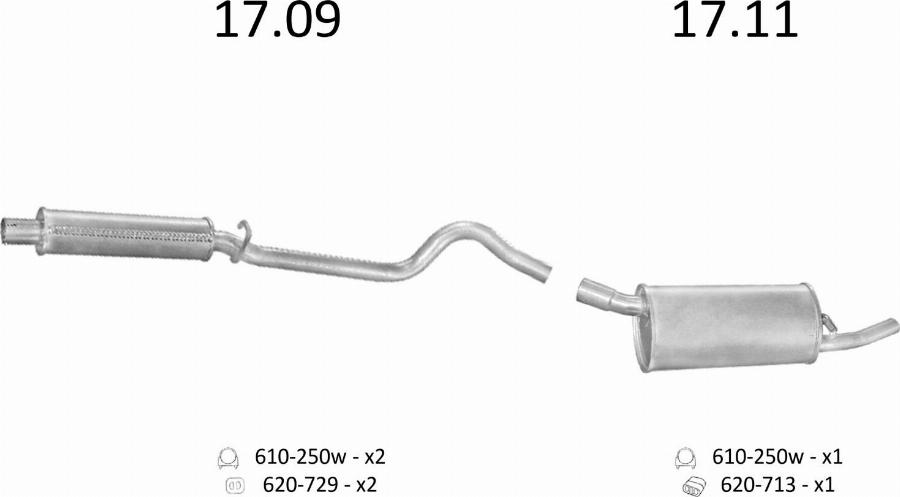 Edex 14.74 - Silencieux arrière droxauto.com