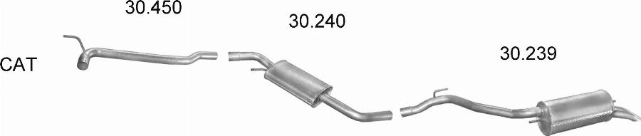 Edex 24.30 - Tuyau d'échappement droxauto.com