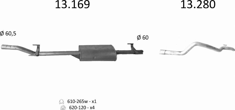 Edex 2843 - Échappement droxauto.com