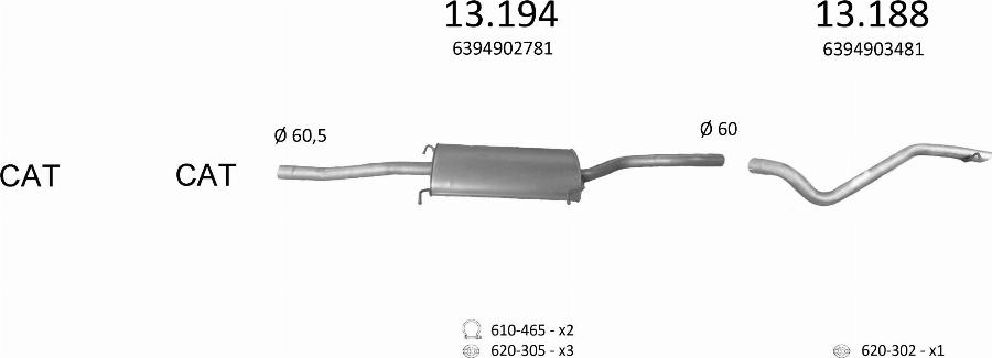 Edex 23.61 - Silencieux arrière droxauto.com
