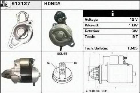 EDR 913137 - Démarreur droxauto.com