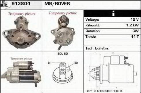 EDR 913804 - Démarreur droxauto.com