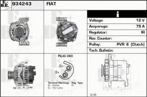 EDR 934243 - Alternateur droxauto.com