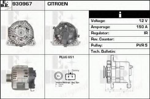 EDR 930967 - Alternateur droxauto.com