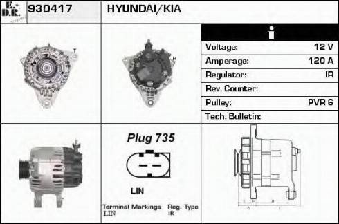 EDR 930417 - Alternateur droxauto.com