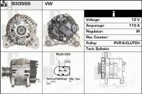 EDR 930555 - Alternateur droxauto.com