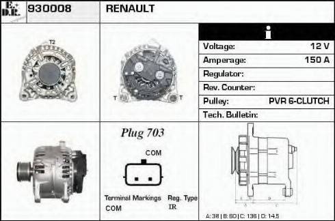 EDR 930008 - Alternateur droxauto.com