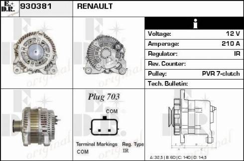 EDR 930381 - Alternateur droxauto.com