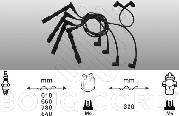 WORTEX VW217 - Kit de câbles d'allumage droxauto.com