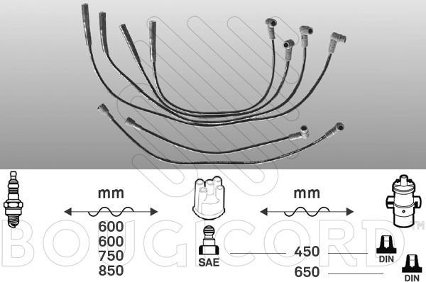 EFI 4121 - Kit de câbles d'allumage droxauto.com