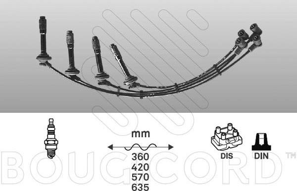 EFI 6102 - Kit de câbles d'allumage droxauto.com