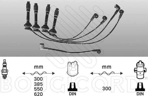 EFI 6820 - Kit de câbles d'allumage droxauto.com