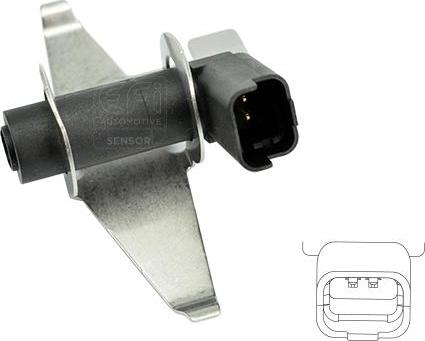 EFI 303360 - Capteur d'angle, vilebrequin droxauto.com