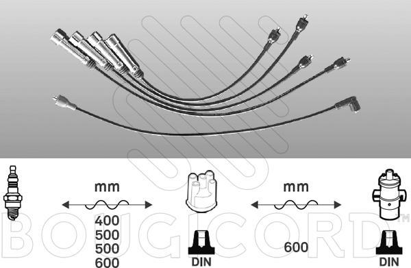 EFI 7244 - Kit de câbles d'allumage droxauto.com