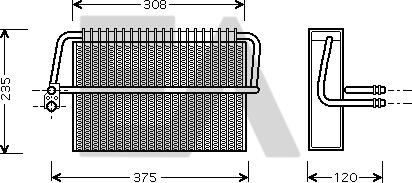 EACLIMA 43B50008 - Évaporateur climatisation droxauto.com