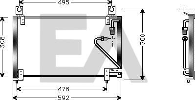 EACLIMA 30C52001 - Condensateur, climatisation droxauto.com