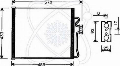 EACLIMA 30E0023 - Condensateur, climatisation droxauto.com