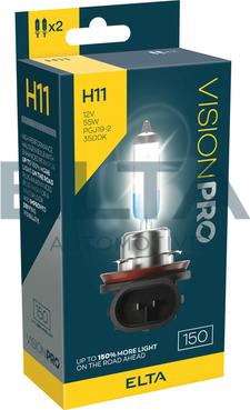 Elta Automotive EBH11150TR - Ampoule, projecteur longue portée droxauto.com