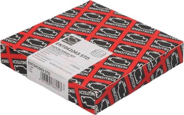 ENGITECH ENT041043 STD - Jeu de segments de pistons droxauto.com