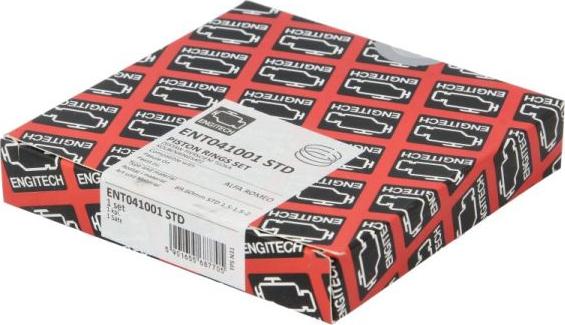 ENGITECH ENT041001 STD - Jeu de segments de pistons droxauto.com