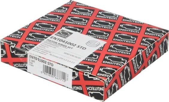 ENGITECH ENT041002 STD - Jeu de segments de pistons droxauto.com