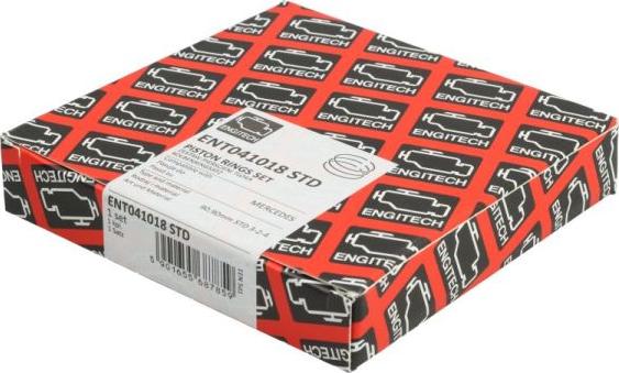 ENGITECH ENT041018 STD - Jeu de segments de pistons droxauto.com