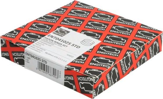 ENGITECH ENT041025 STD - Jeu de segments de pistons droxauto.com