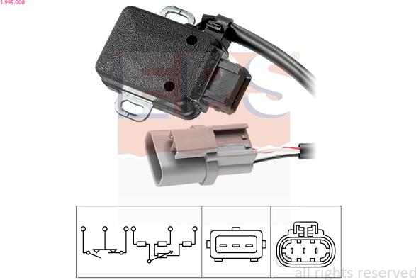 EPS 1.995.008 - Capteur, position du papillon droxauto.com