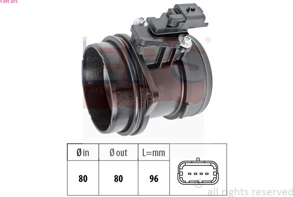 EPS 1.991.473 - Débitmètre de masse d'air droxauto.com