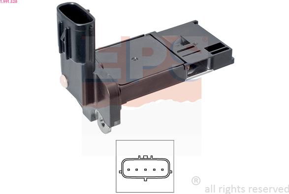 EPS 1.991.528 - Débitmètre de masse d'air droxauto.com