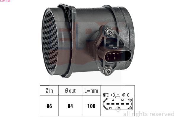 EPS 1.991.194 - Débitmètre de masse d'air droxauto.com