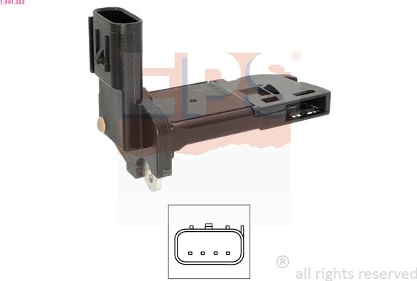 EPS 1.991.383 - Débitmètre de masse d'air droxauto.com