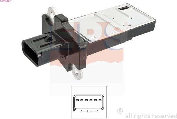 EPS 1.991.337 - Débitmètre de masse d'air droxauto.com