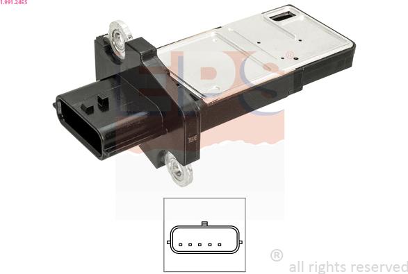 EPS 1.991.245S - Débitmètre de masse d'air droxauto.com