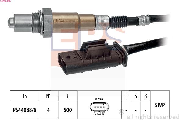 EPS 1.998.496 - Sonde lambda droxauto.com