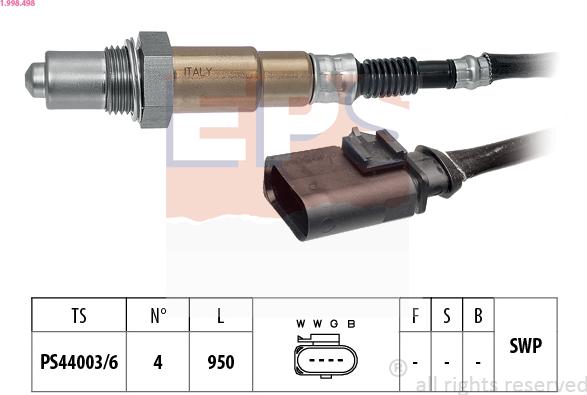EPS 1.998.498 - Sonde lambda droxauto.com