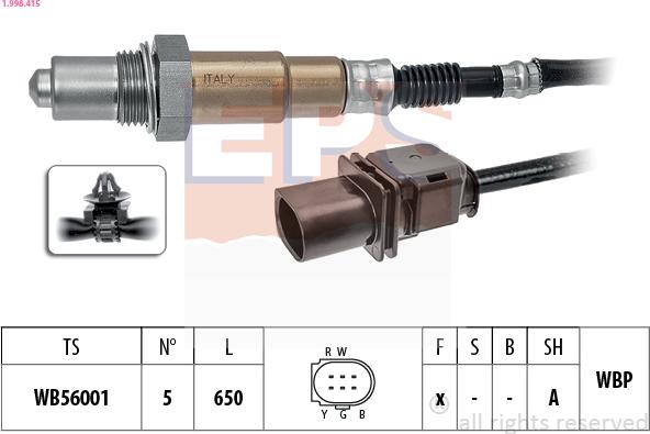 EPS 1.998.415 - Sonde lambda droxauto.com