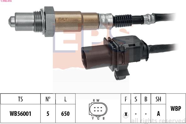 EPS 1.998.416 - Sonde lambda droxauto.com