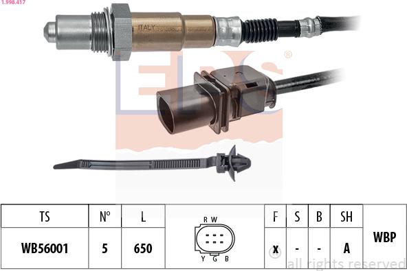 EPS 1.998.417 - Sonde lambda droxauto.com