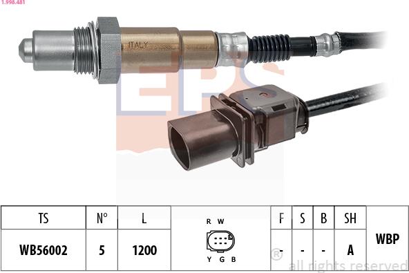 EPS 1.998.481 - Sonde lambda droxauto.com