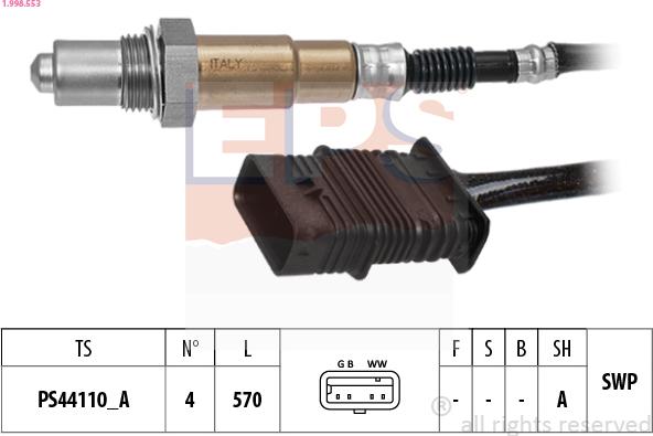 EPS 1.998.553 - Sonde lambda droxauto.com